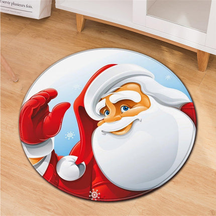 Xmas Doormat Non-slip Santa Carpet-G 80cm