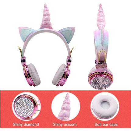 Wireless Headphones - Adjustable Headband - Bluetooth Over On-Ear Headset