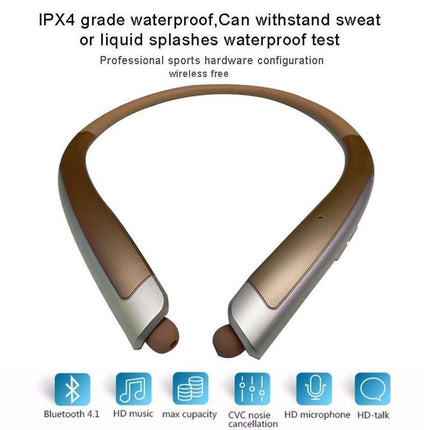 Bluetooth Headphone,Wireless Neckband Headset with Retractable Earbuds