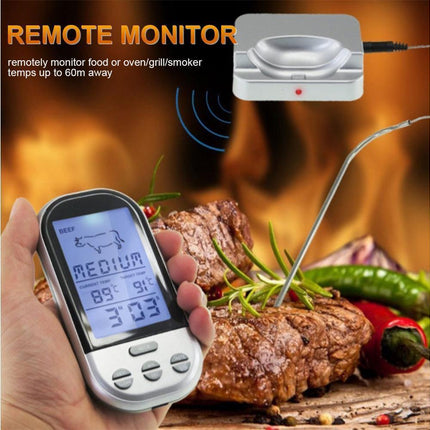 Digital Meat Thermometer - Wireless Remote - Waterproof