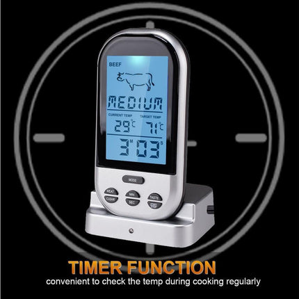 Digital Meat Thermometer - Wireless Remote - Waterproof