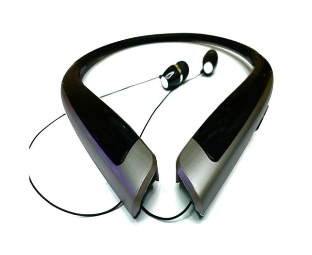 Bluetooth Headphone Wireless Neckband Headset with Retractable Earbuds V1263-JX-79