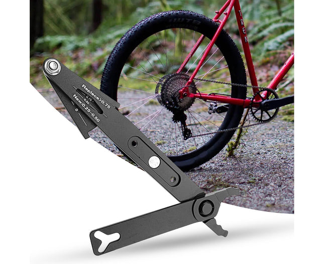 Chain Wear Detection Tool Ergonomic Design High Strength Bike Chain Buckle Removal Plier with Scale for