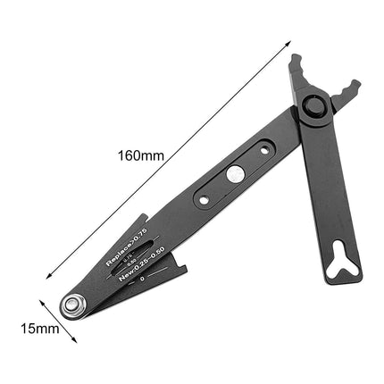 Chain Wear Detection Tool Ergonomic Design High Strength Bike Chain Buckle Removal Plier with Scale for Mountain Bike