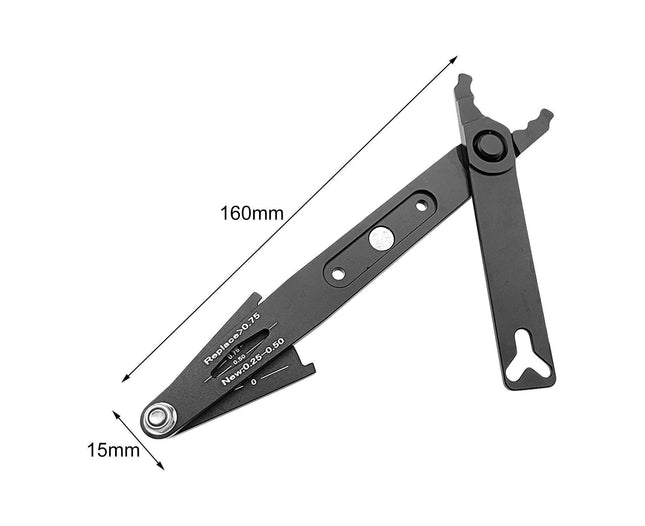 Chain Wear Detection Tool Ergonomic Design High Strength Bike Chain Buckle Removal Plier with Scale for – product detail