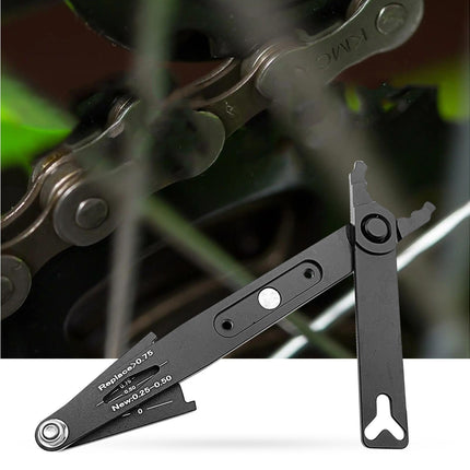 Chain Wear Detection Tool Ergonomic Design High Strength Bike Chain Buckle Removal Plier with Scale for Mountain Bike