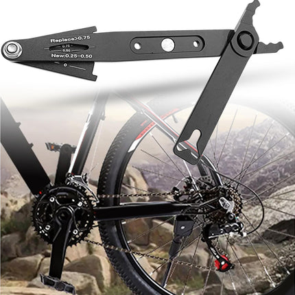Chain Wear Detection Tool Ergonomic Design High Strength Bike Chain Buckle Removal Plier with Scale for Mountain Bike