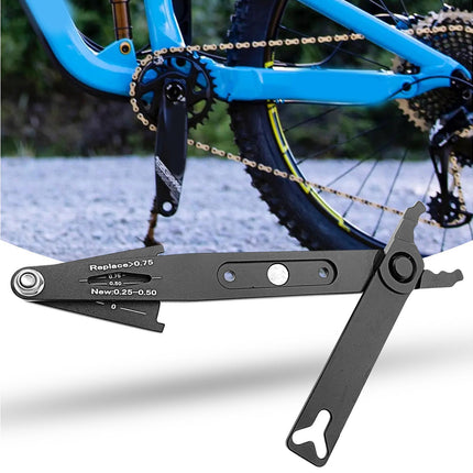 Chain Wear Detection Tool Ergonomic Design High Strength Bike Chain Buckle Removal Plier with Scale for Mountain Bike