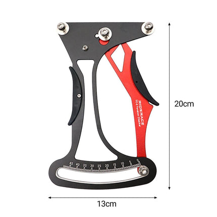 Professional Wheel Spoke Meter Precise Calibration Labor-Saving CNC Process Aluminum Alloy Spoke Tension Meter Cycling Supplies - Black