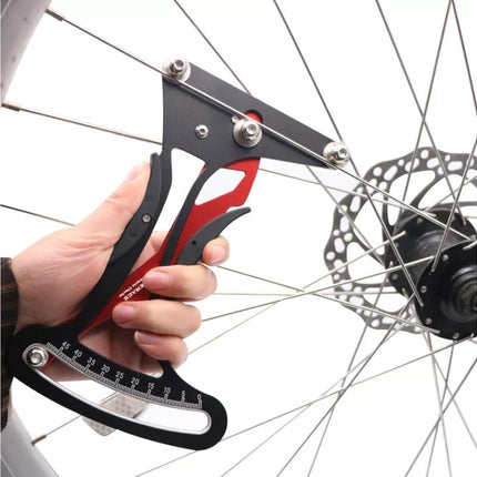 Professional Wheel Spoke Meter Precise Calibration Labor-Saving CNC Process Aluminum Alloy Spoke Tension Meter Cycling Supplies - Black