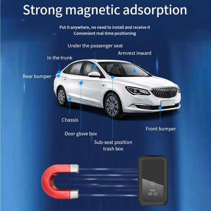 GF-22 Locate Locator Wireless Intelligent Precise Positioning Car Motorcycle Anti-theft Tracker