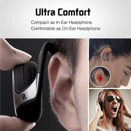 Small Bluetooth Headphones Wrap Around Head-Sports Wireless Headset