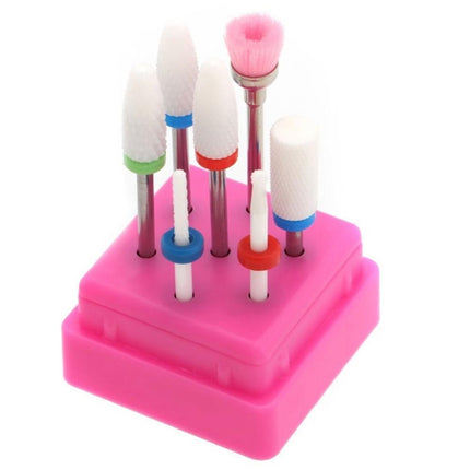 Ceramic Steel Alloy Grinding Dead Skin Removal Nail Art Drill Bit Brush Set-3#