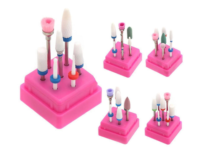 Ceramic Steel Alloy Grinding Dead Skin Removal Nail Art Drill Bit Brush Set-3 – product detail