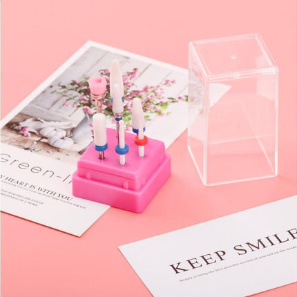 Ceramic Steel Alloy Grinding Dead Skin Removal Nail Art Drill Bit Brush Set-3#