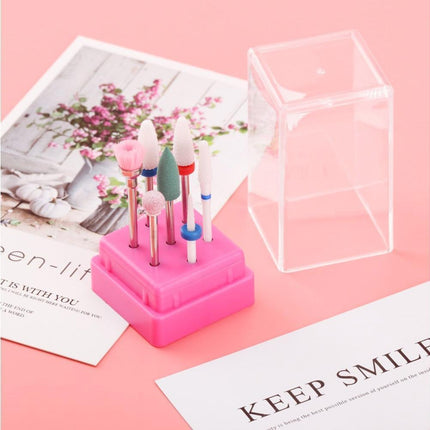 Ceramic Steel Alloy Grinding Dead Skin Removal Nail Art Drill Bit Brush Set-3#