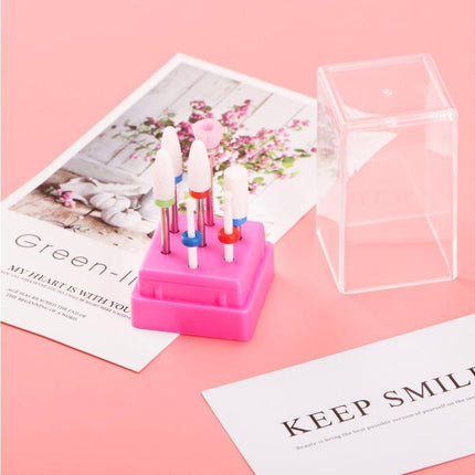 Ceramic Steel Alloy Grinding Dead Skin Removal Nail Art Drill Bit Brush Set-2#