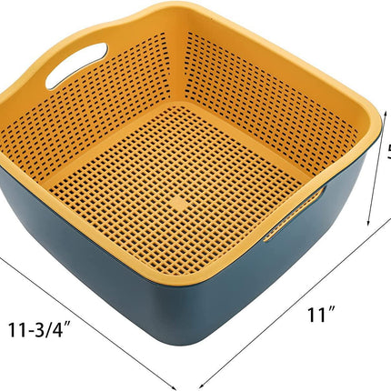 Kitchen Strainer Set - Double-Layer Plastic - Detachable