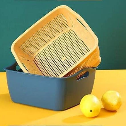 Kitchen Strainer Set - Double-Layer Plastic - Detachable