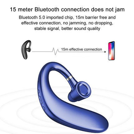 Wireless Bluetooth Earpiece V5.0 35 Hrs Talktime Hands-Free Earphones.