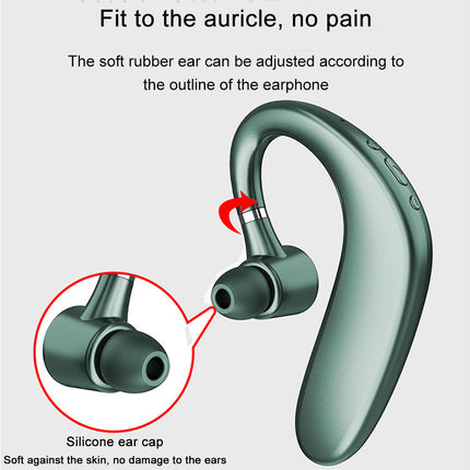 Wireless Bluetooth Earpiece V5.0 35 Hrs Talktime Hands-Free Earphones.