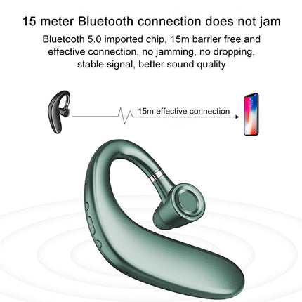 Wireless Bluetooth Earpiece V5.0 35 Hrs Talktime Hands-Free Earphones.