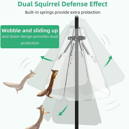 Squirrel Baffle Smooth Surface Bird Feeder Guard - A