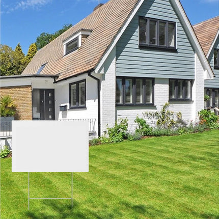 4Pcs Blank Yard Signs with H Stakes - 4pcs