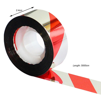 10Pcs Bird Repellent Ribbon Double Side Tape - Silver&Red