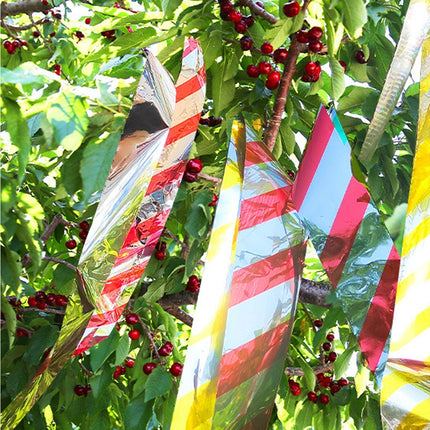 10Pcs Bird Repellent Ribbon Double Side Tape - Silver&Red