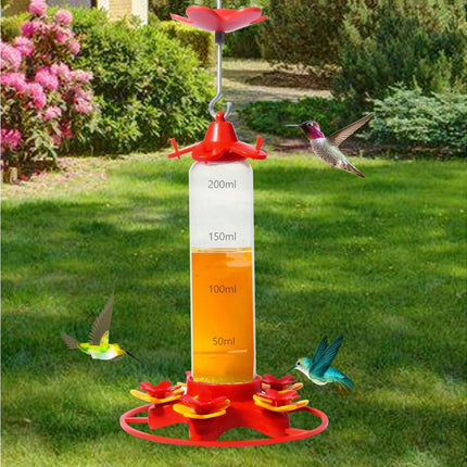 Hanging Feeder Hook Leakproof Hummingbird Feeder - Red