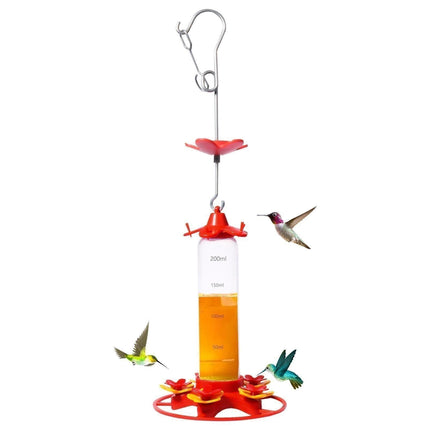 Hanging Feeder Hook Leakproof Hummingbird Feeder - Red
