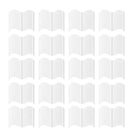 20Pcs Border Fence Walkway Landscape Edging - White