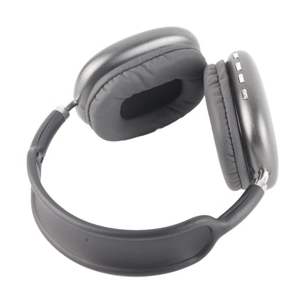 Wireless Bluetooth Headphones Dual Headset Stereo Retractable Comfortable Wireless Headset Black