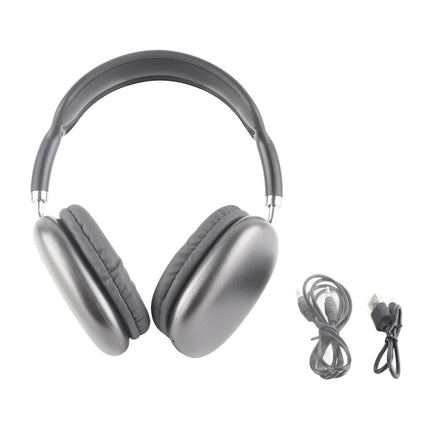 Wireless Bluetooth Headphones Dual Headset Stereo Retractable Comfortable Wireless Headset Black