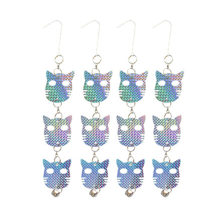 4Pcs Owl Bird Repellent Reflective Discs - 4pcs