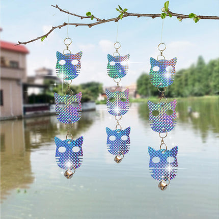 4Pcs Owl Bird Repellent Reflective Discs - 4pcs