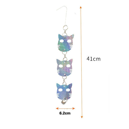 4Pcs Owl Bird Repellent Reflective Discs - 4pcs