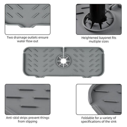 Tap Silicone Water Filter Mat - Splash Protector - Rubber