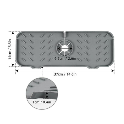 Tap Silicone Water Filter Mat - Splash Protector - Rubber