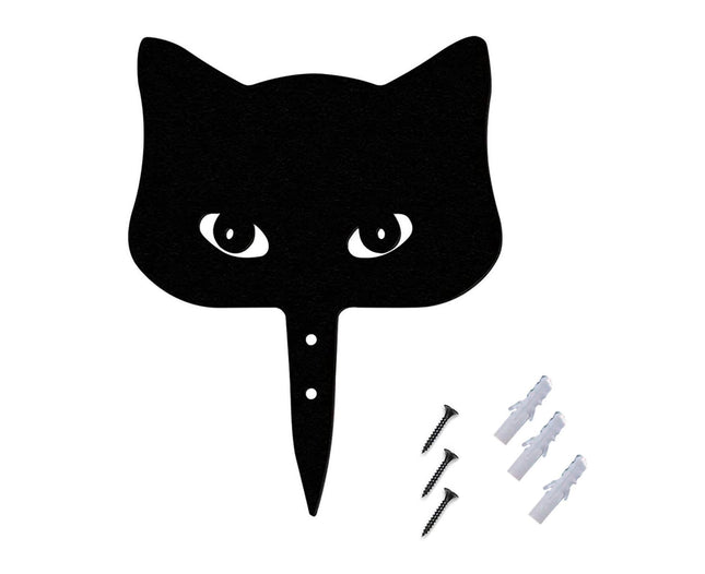1 Set Garden Stake Peeping Cat Insert