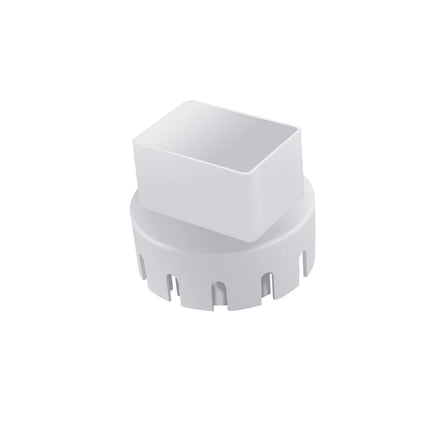 Downspout Adapter Rain Gutter Extender - White M