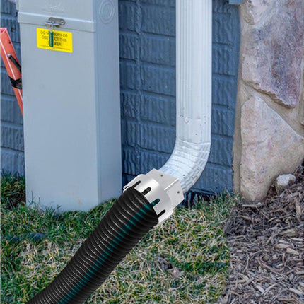 Downspout Adapter Rain Gutter Extender - White M