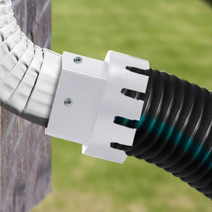 Downspout Adapter Rain Gutter Extender - White M