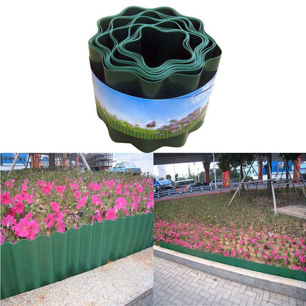 Garden Fence Wavy Design Edging Border - 10cm