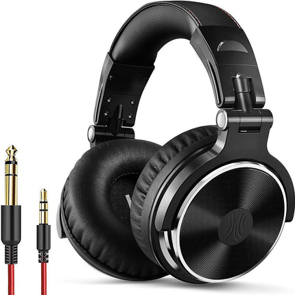 Wired Over Ear Headphones - Studio Monitor - DJ Stereo Headset with 50mm Drivers