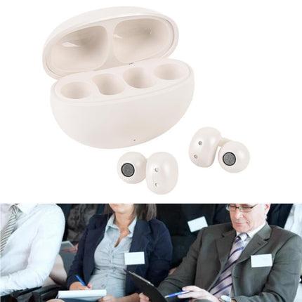 Language Translator Earbuds 144 Languages Bluetooth 5.49 Noise Cancellation Wireless Long Battery Life Translation Earphone in Real Time Milky White