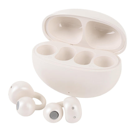 Language Translator Earbuds 144 Languages Bluetooth 5.49 Noise Cancellation Wireless Long Battery Life Translation Earphone in Real Time Milky White