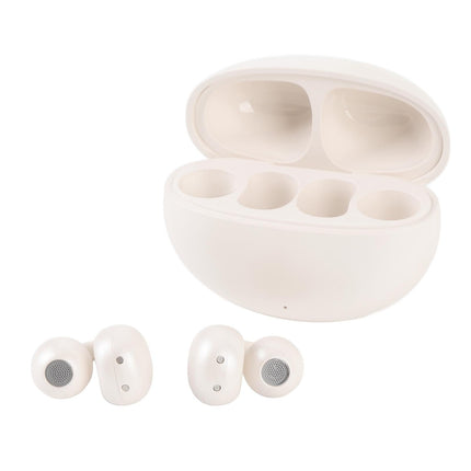 Language Translator Earbuds 144 Languages Bluetooth 5.49 Noise Cancellation Wireless Long Battery Life Translation Earphone in Real Time Milky White