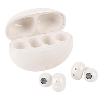 Language Translator Earbuds 144 Languages Bluetooth 5.49 Noise Cancellation Wireless Long Battery Life Translation Earphone in Real Time Milky White